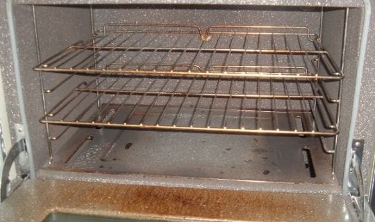 Extremely dirty oven